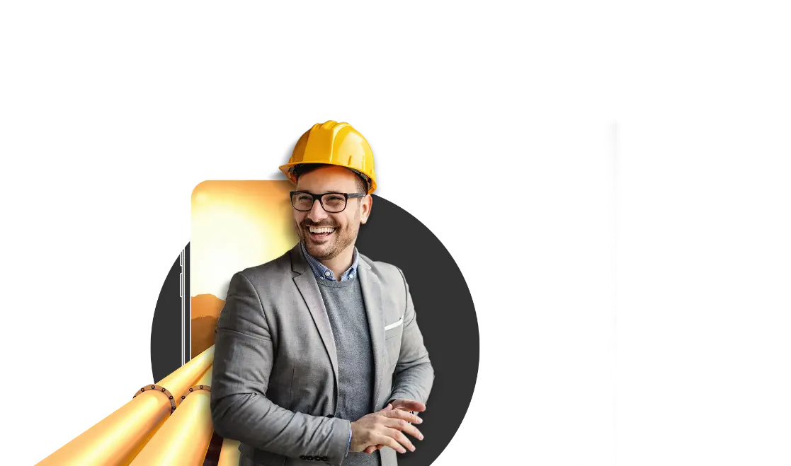 Construction manager, happy after using our app
